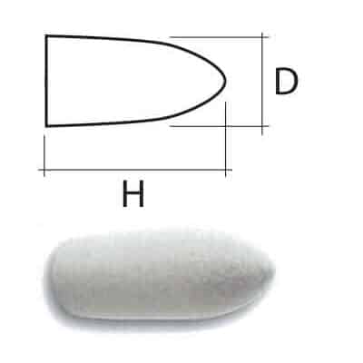 Feltro forma a cono senza gambo
