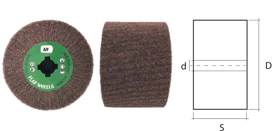 Spazzola lamellare per satinatrici a grana fine